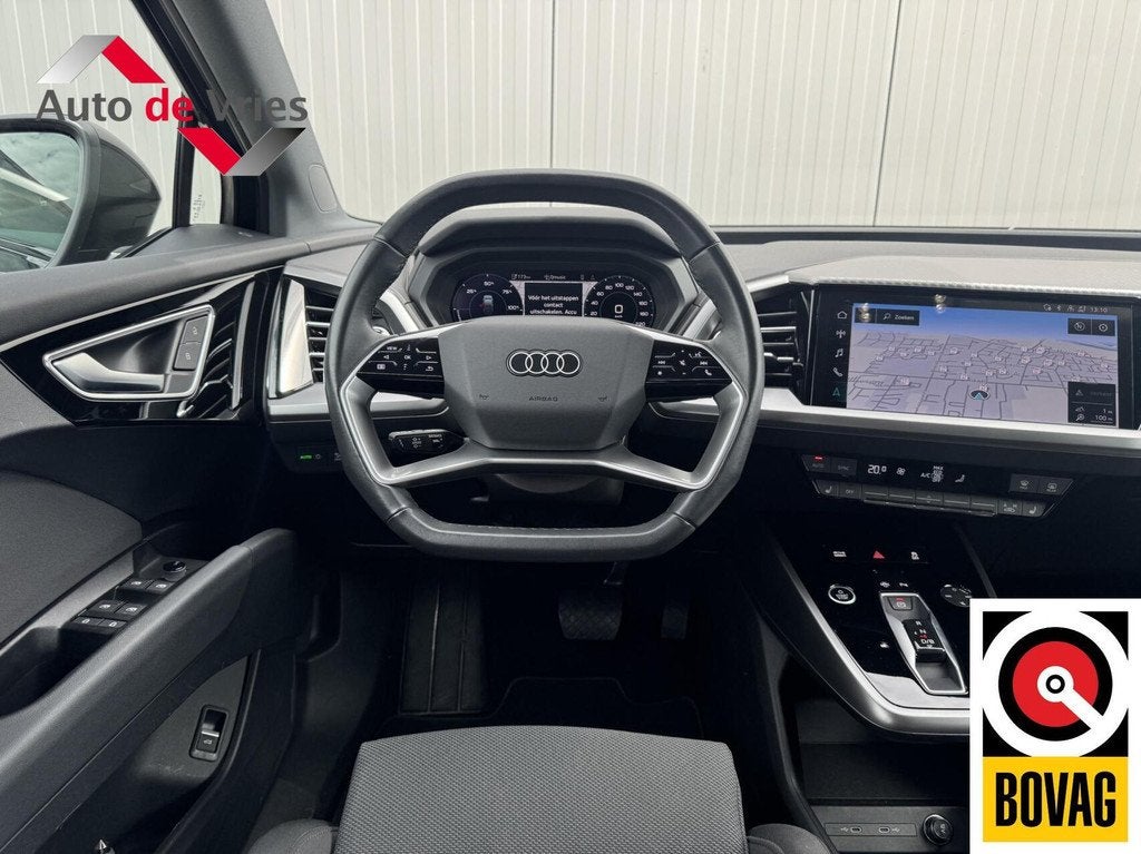 Audi Q4 Sportback e-tron 40 Advanced edition 77 kWh|NL-Auto, Auto's, Audi, Automaat, Gebruikt, Zwart, 38 min