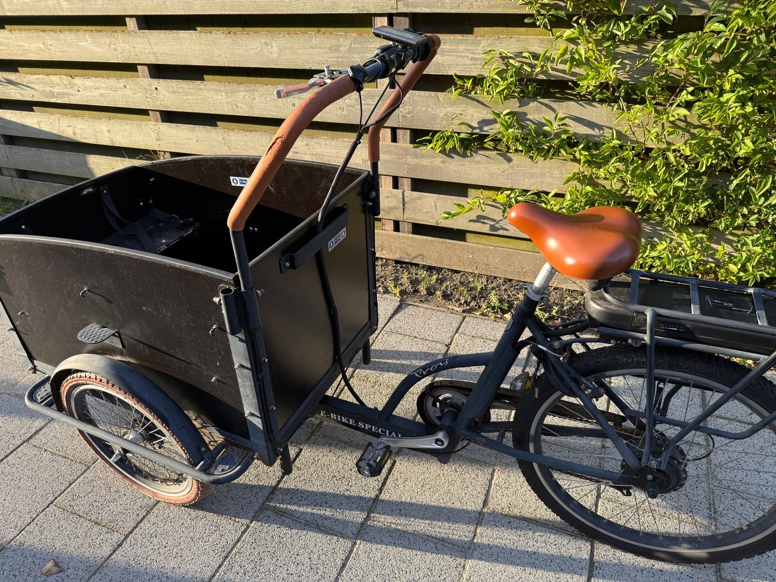 Troy Vogue Bakfiets E-Bike Special, Gebruikt, Velgrem, Elektrisch, 2 kinderen