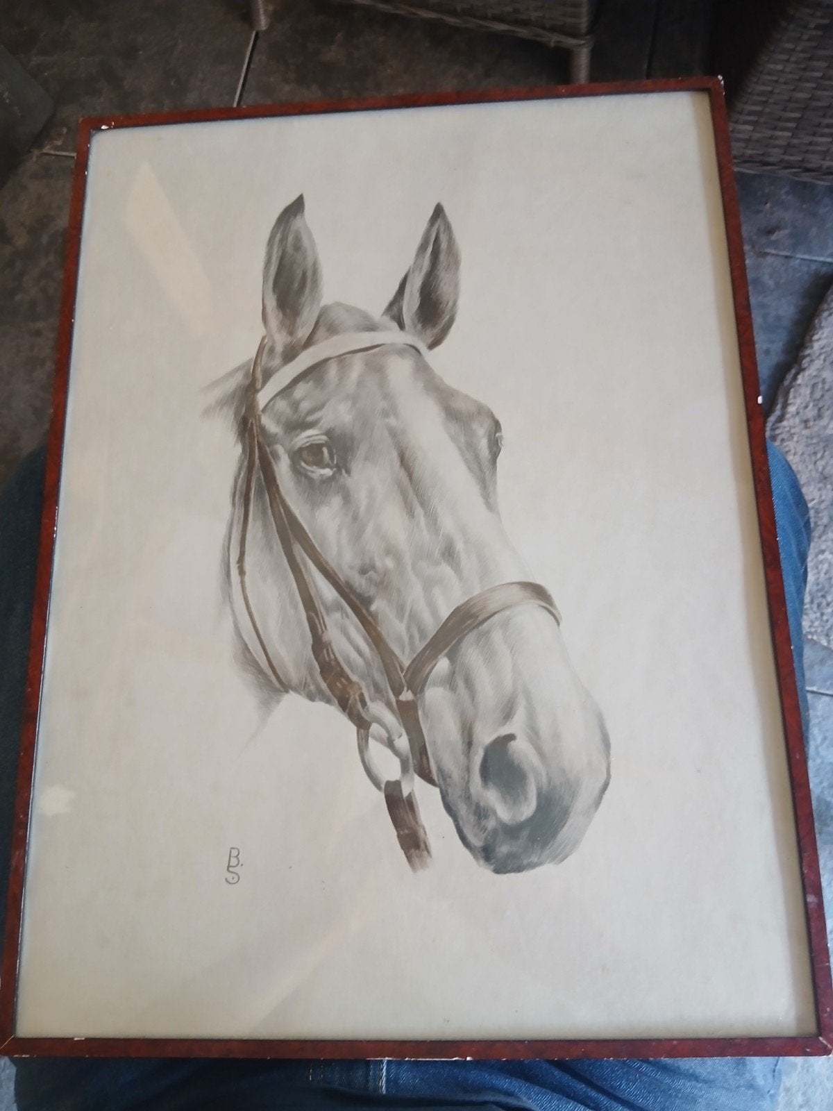 mooie litto  paard, Antiek en Kunst, Kunst | Tekeningen en Foto's, Ophalen of Verzenden