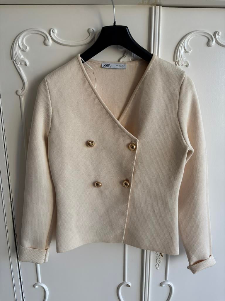 Nieuw creme vest Zara maat M, Ophalen of Verzenden, Nieuw, Maat 38/40 (M), Overige kleuren