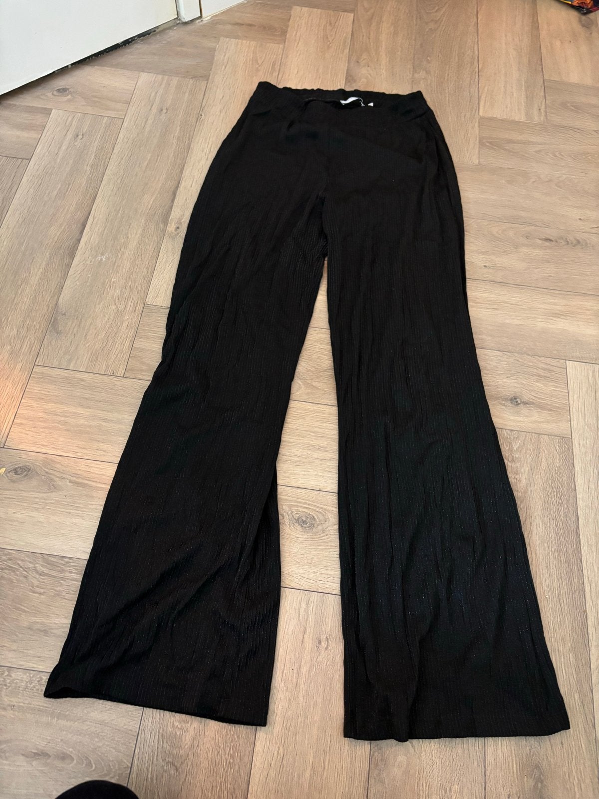 Costes Basic Zwarte Ribbroek Maat M, Maat 38/40 (M), Zwart, Ophalen of Verzenden, Lang