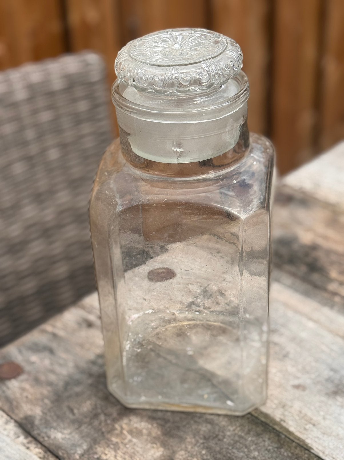 Grote oude brocante snoeppot, Ophalen of Verzenden, Gebruikt