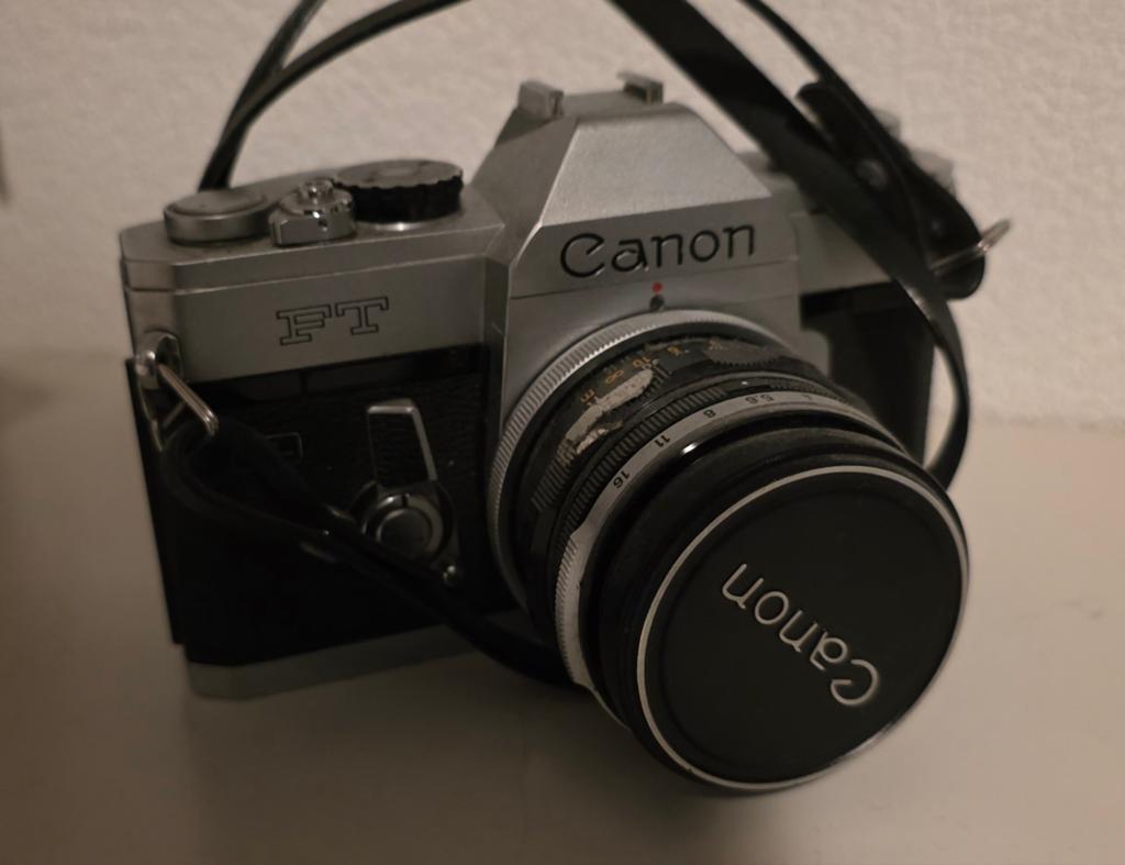 Canon FT QL met verschillende lenzen, Audio, Tv en Foto, Fotocamera's Analoog, Ophalen of Verzenden, Gebruikt, Spiegelreflex, Canon