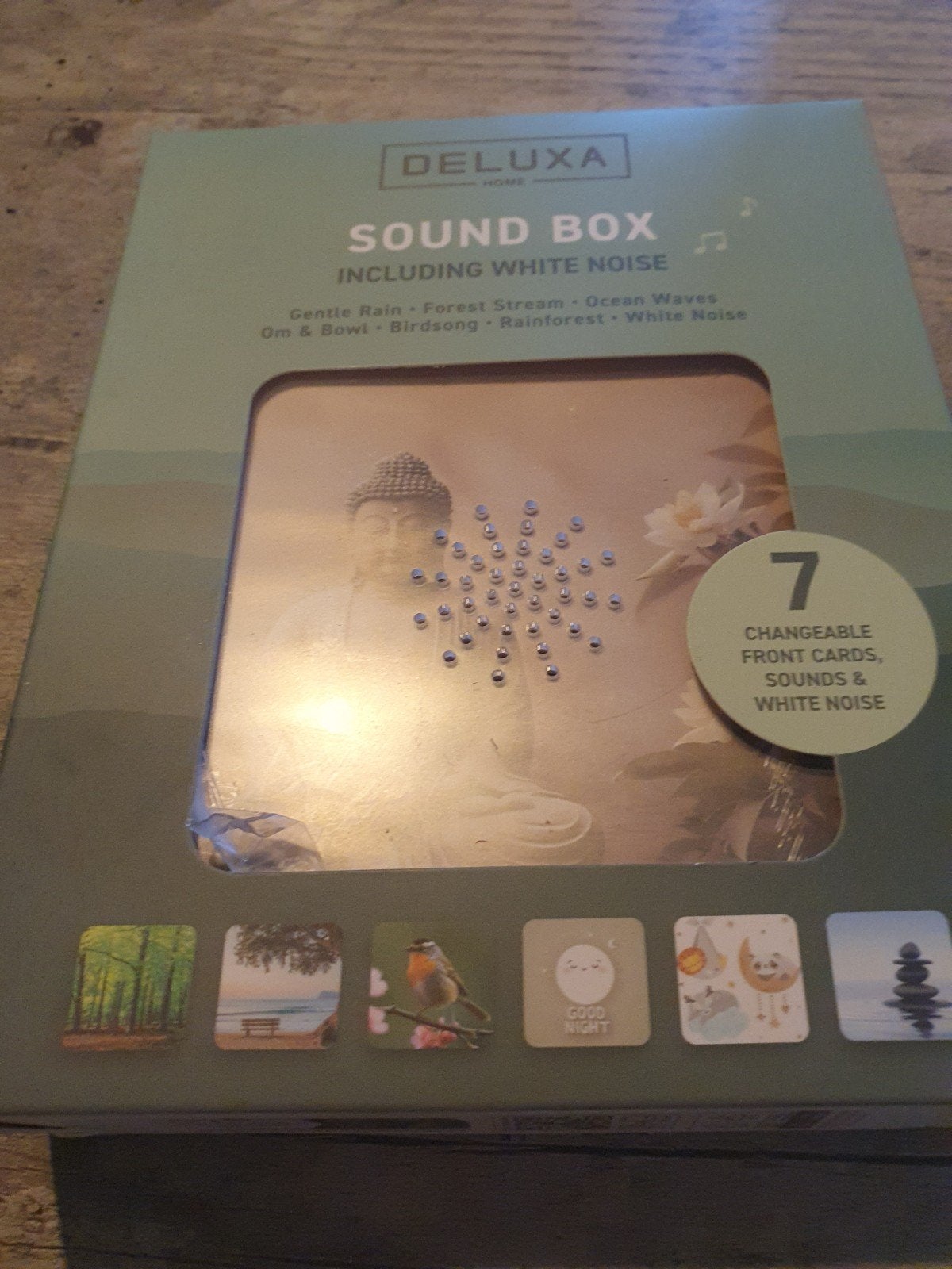 Deluxa Sound Box met Witte Ruis en Verwisselbare Kaarten, Ophalen of Verzenden