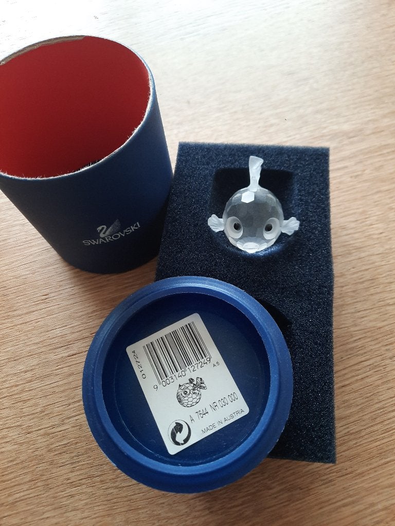 Swarovski. Kogelvis groot., Verzamelen, Swarovski, Ophalen of Verzenden, Zo goed als nieuw, Figuurtje