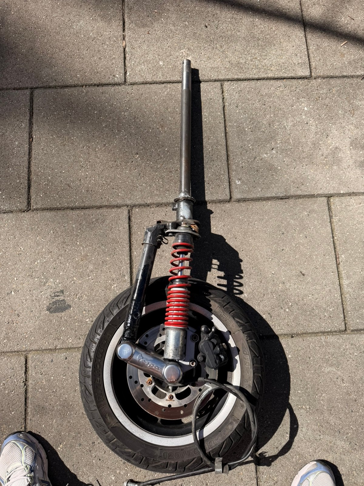 Vespa gts 300 voorvork plus velg band veer, Ophalen