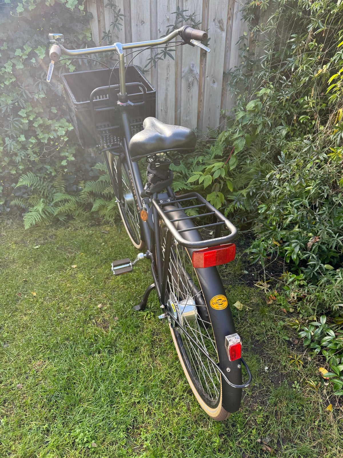 Cortina U4 Transport Jet Black Matt - Maat 61, Versnellingen, 56 cm of meer, Zo goed als nieuw, Schijfrem