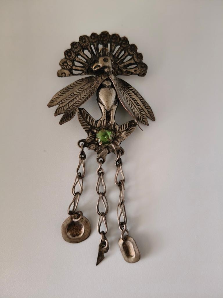 Zeldzame Tupo uit Cuzco, Peru - Koloniale en inheemse kunst, Brons, Gebruikt, Ophalen of Verzenden, Zilver