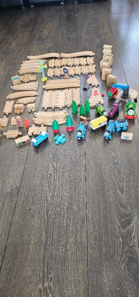 Set 3, Thomas de trein Hout, Ophalen of Verzenden, Gebruikt