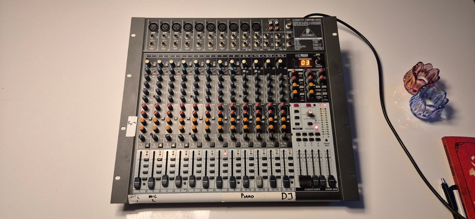 Behringer Xenyx X2442USB Mengpaneel - Nette staat, Ophalen of Verzenden, Gebruikt