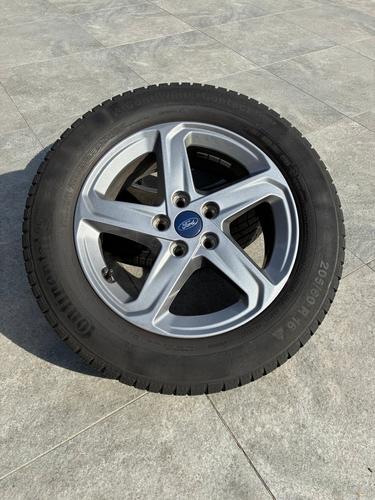 Ford Focus Winterbanden met Velgen 205/60 R16, Ophalen, Gebruikt