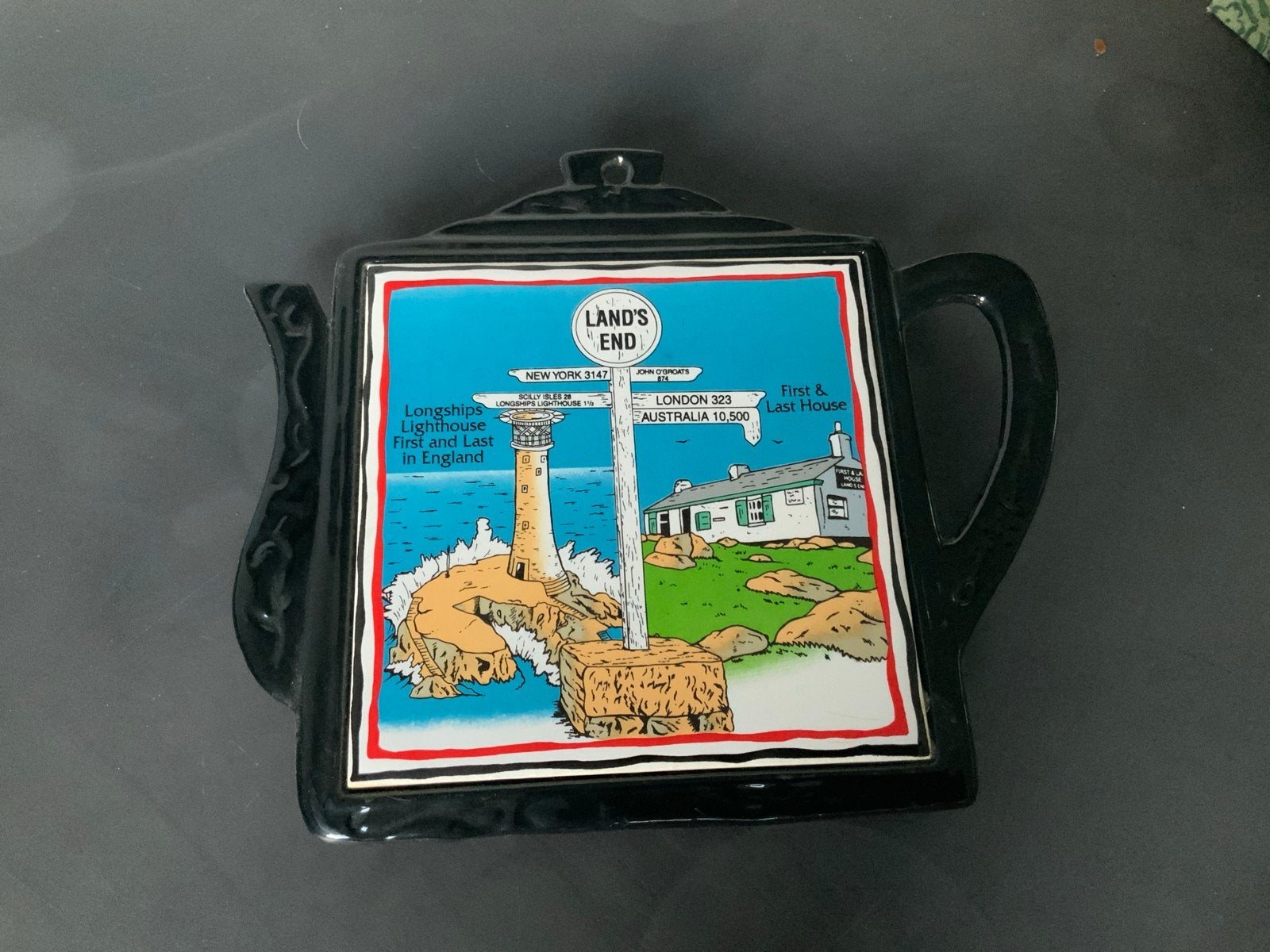 Vintage Land's End theepot onderzetter, Ophalen of Verzenden
