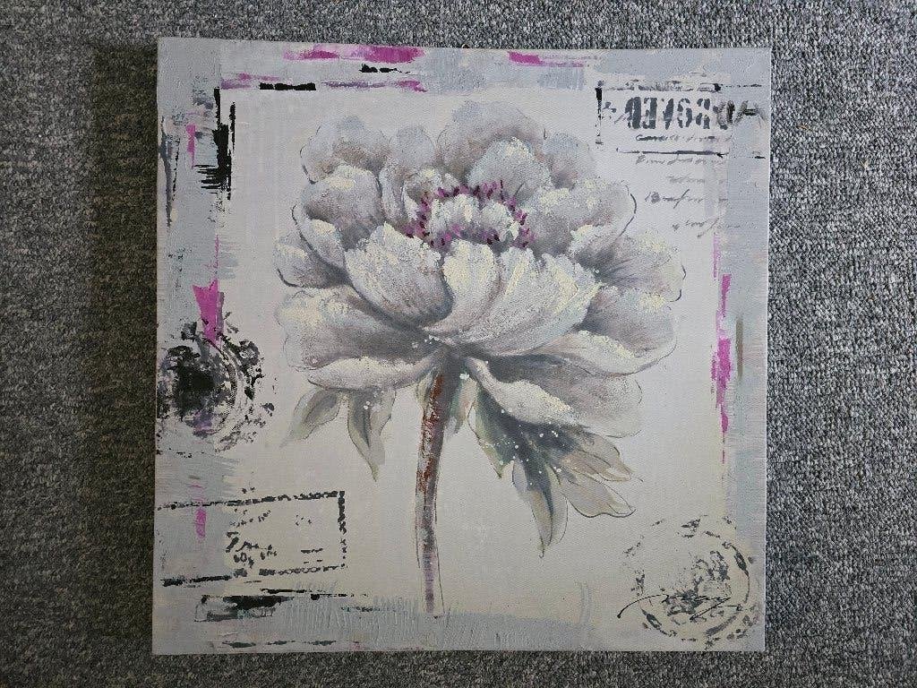 bloemschilderij, Ophalen, Gebruikt, 50 tot 75 cm, Print