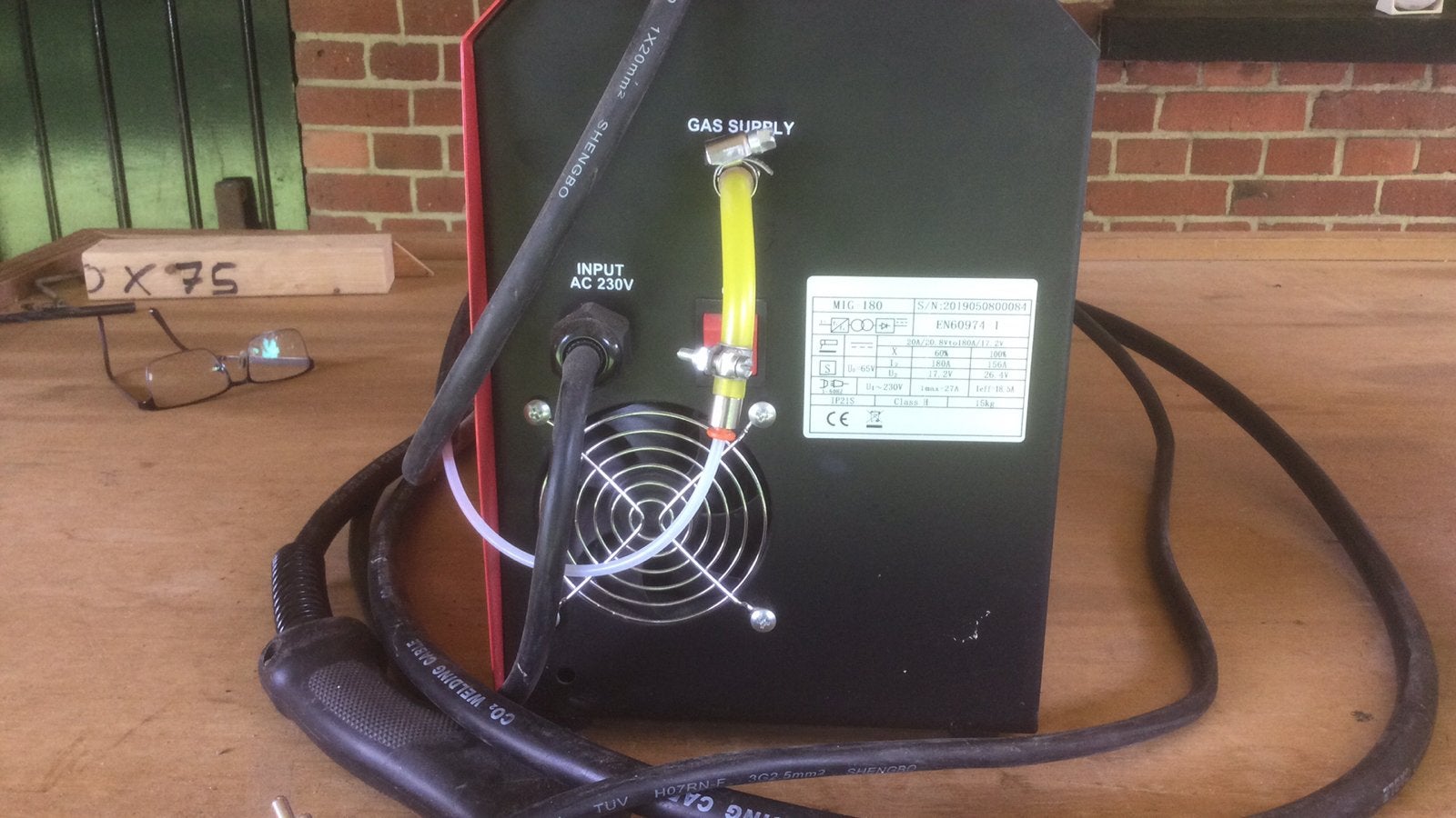 Mig las apparaat, Ophalen, Gebruikt, Minder dan 150 ampère, Co2