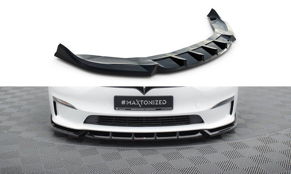 Voorlip sideskirt diffuser spoiler - Tesla Model S Plaid 21+, Ophalen of Verzenden