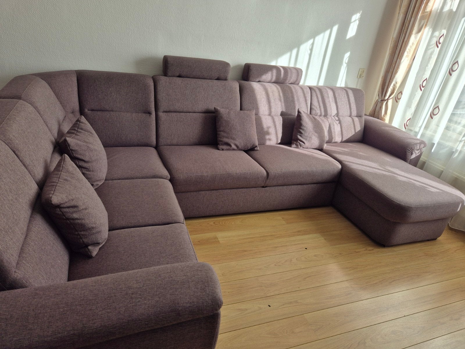 Comfortabele Hoekbank met Slaapfunctie en Opbergruimte, Ophalen, Gebruikt, Hoekbank, 300 cm of meer