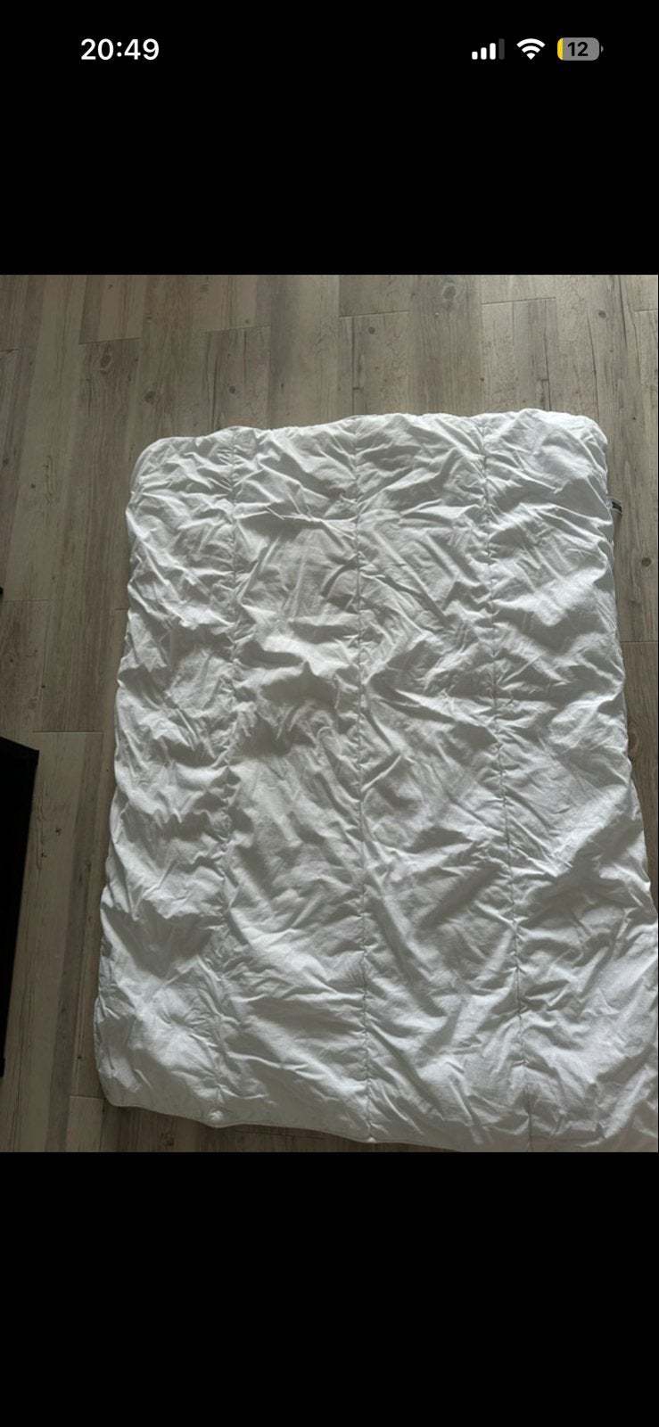 Hema peuter dekbed, Gebruikt, Eenpersoons, Wit, Ophalen of Verzenden