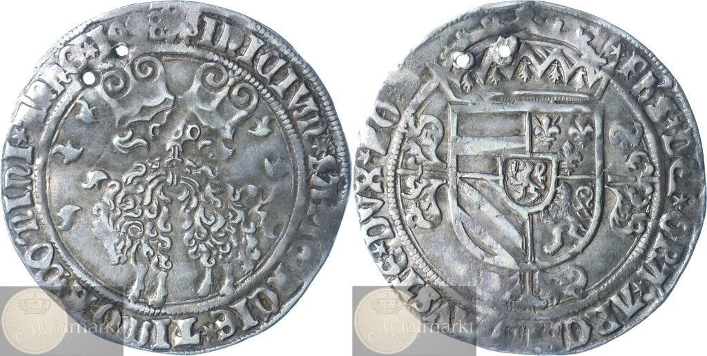 Antwerpen - Zilveren Vlies 1498 'Filips de Schone'- ZELDZAAM, Vóór koninkrijk, Zilver, Losse munt, Overige waardes