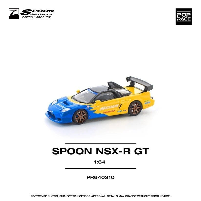 Honda NSX R GT SPOON 1:64 Pop Race Pop174, Verzenden, Nieuw, Auto