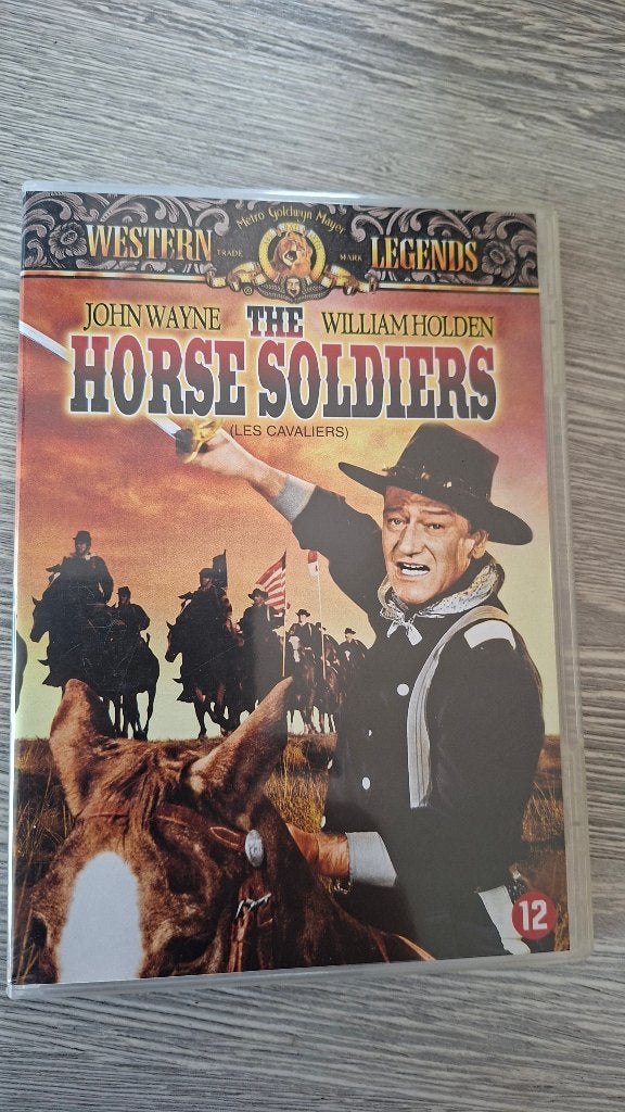 The Horse Soldiers western dvd met John Wayne, Spaans, Ophalen of Verzenden, Zo goed als nieuw, Spaans