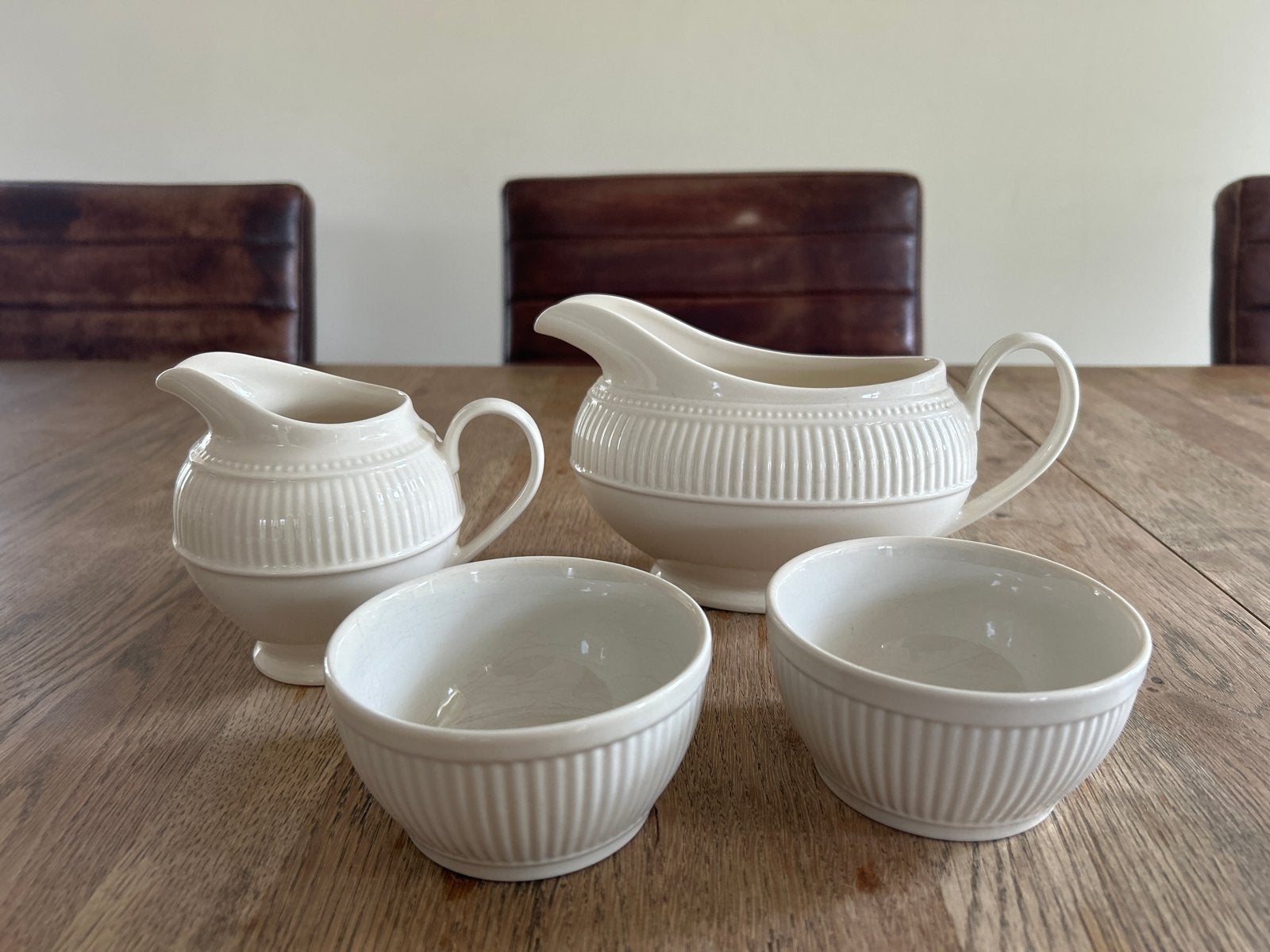 Wedgwood Windsor onderdelen: melkkan, suikerpot, schaaltjes, Huis en Inrichting, Keuken | Servies, Ophalen