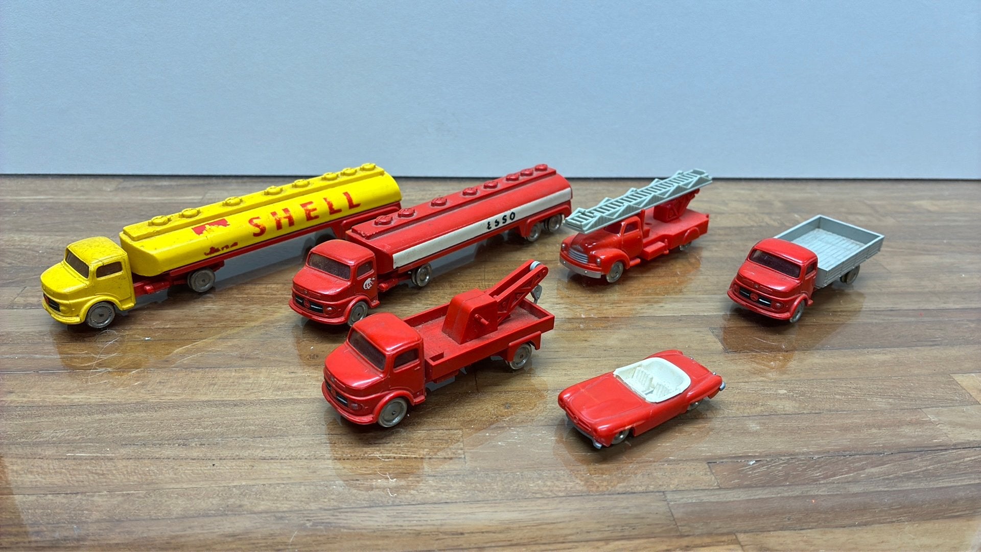 Oude Lego auto’s shell esso, Hobby en Vrije tijd, Ophalen of Verzenden, Gebruikt, Bus of Vrachtwagen, Overige merken