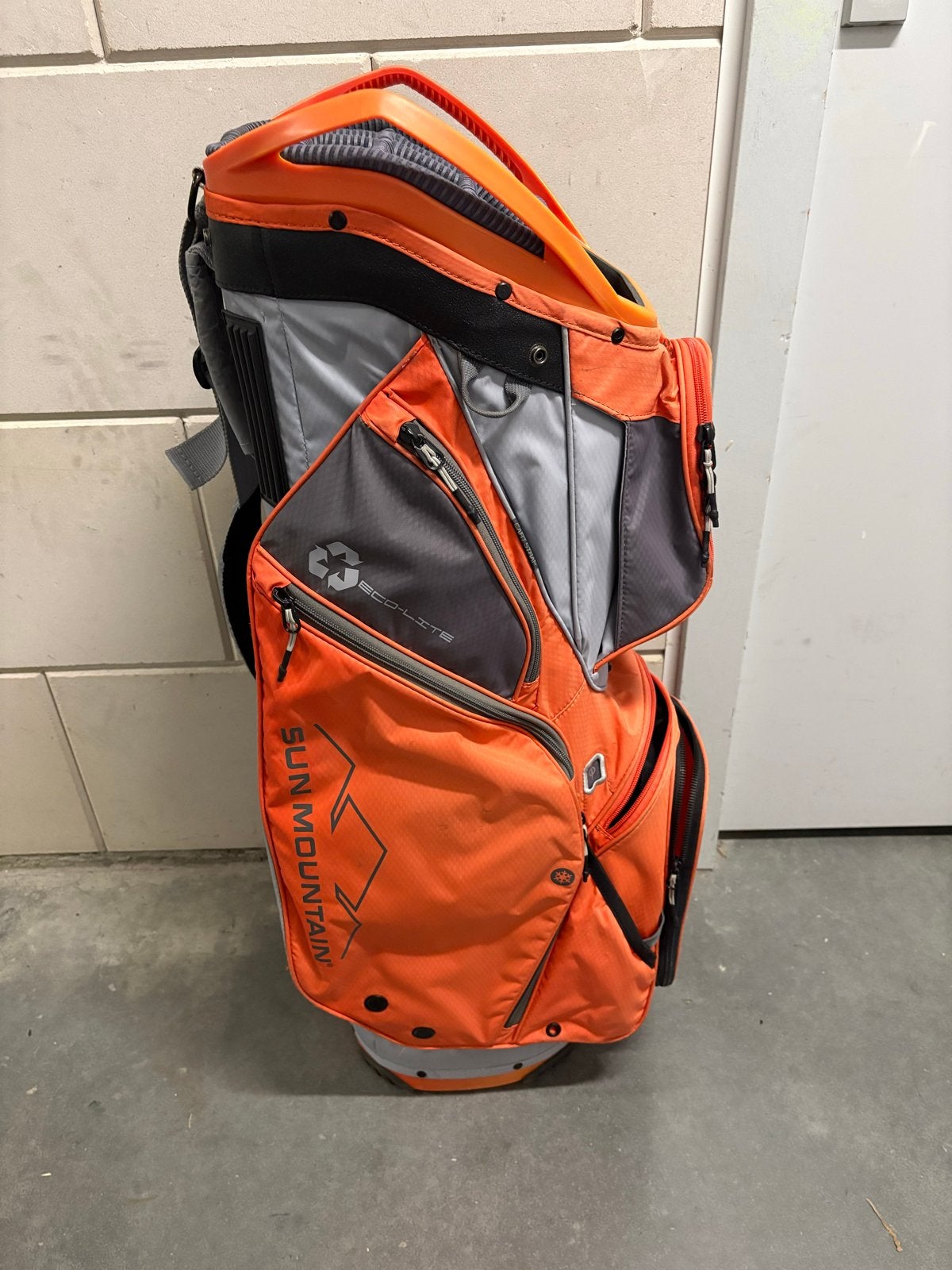 Sun Mountain Eco-Lite Cartbag - Oranje/Grijs, Ophalen of Verzenden, Zo goed als nieuw, Tas, Overige merken