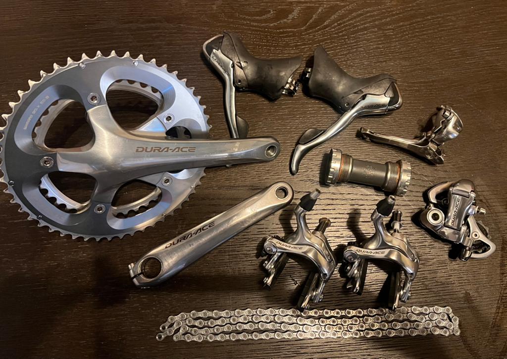 Shimano Dura Ace 7800 10 speed groep, Fietsen en Brommers, Fietsonderdelen, Ophalen of Verzenden, Zo goed als nieuw