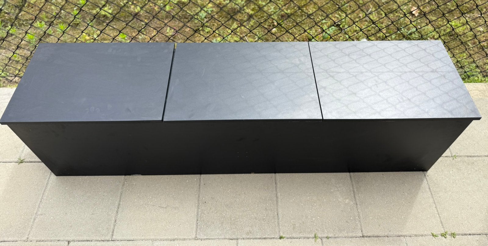 Zwarte Zwevende TV meubel Kingston 140cm, Ophalen, Zo goed als nieuw