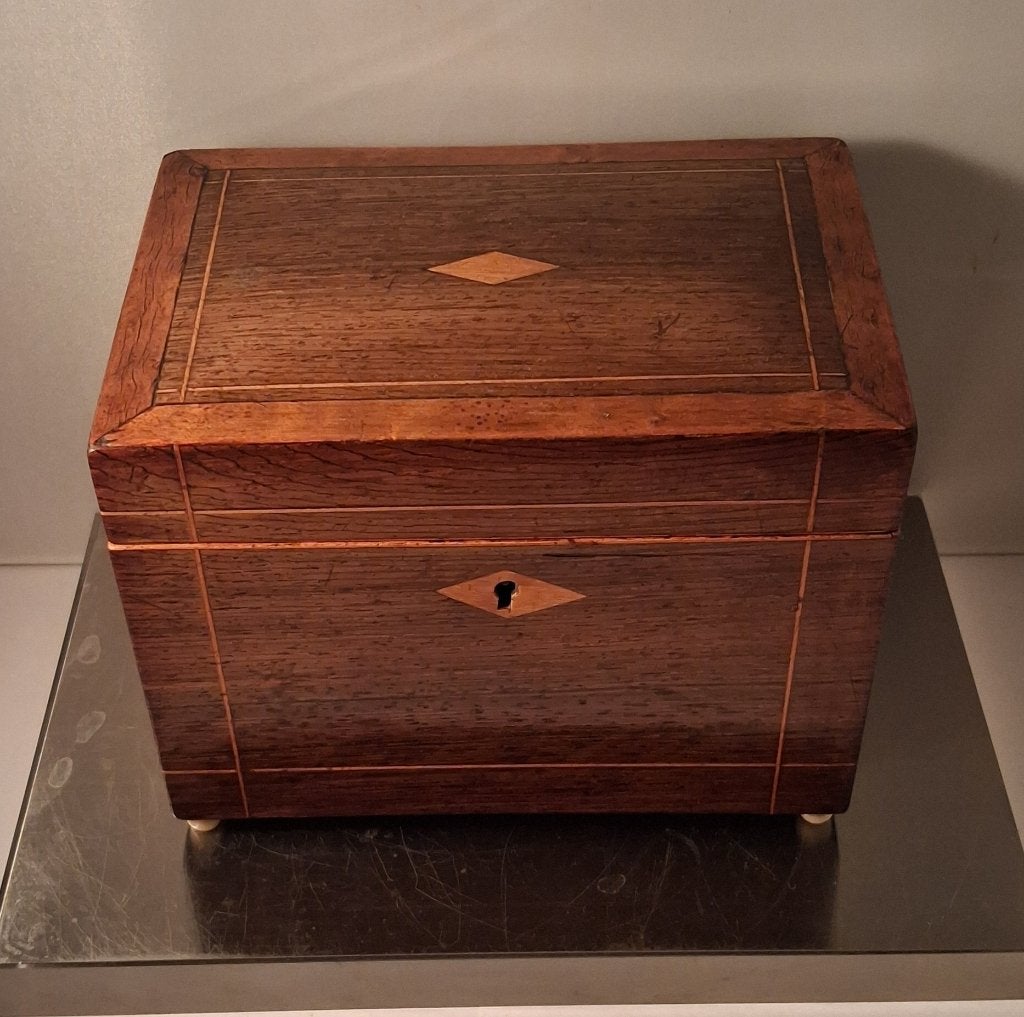 Engels Regency Tea Caddy Theekistje 1800 1850 thee kist, Ophalen of Verzenden