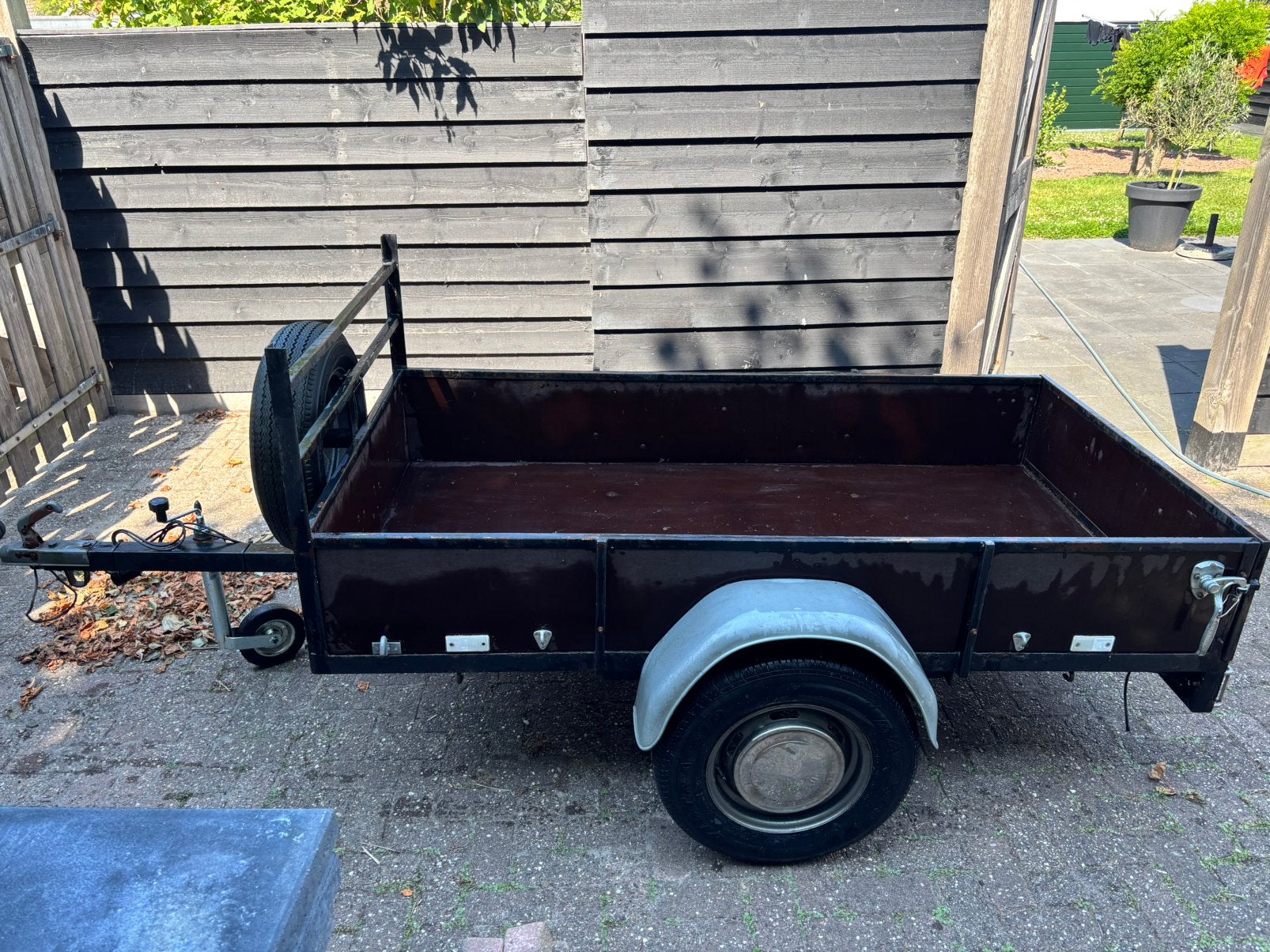 Stevige aanhanger met reservewiel., Ophalen, Gebruikt