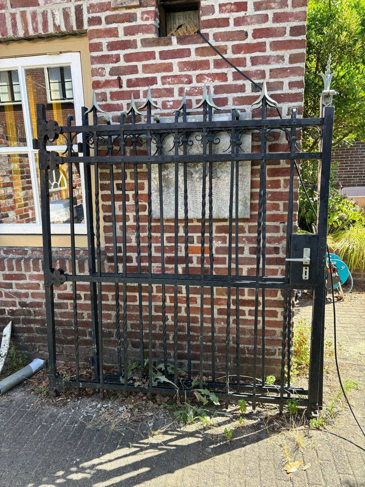 Gietijzeren poort (160cm en 140cm breed), Ophalen, Met poort, Gebruikt, Sierhekwerk
