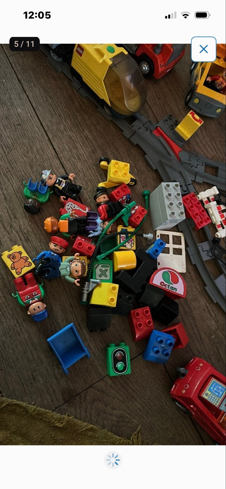 Grote partij LEGO Duplo met treinbaan en voertuigen, Kinderen en Baby's, Ophalen, Gebruikt, Complete set, Duplo