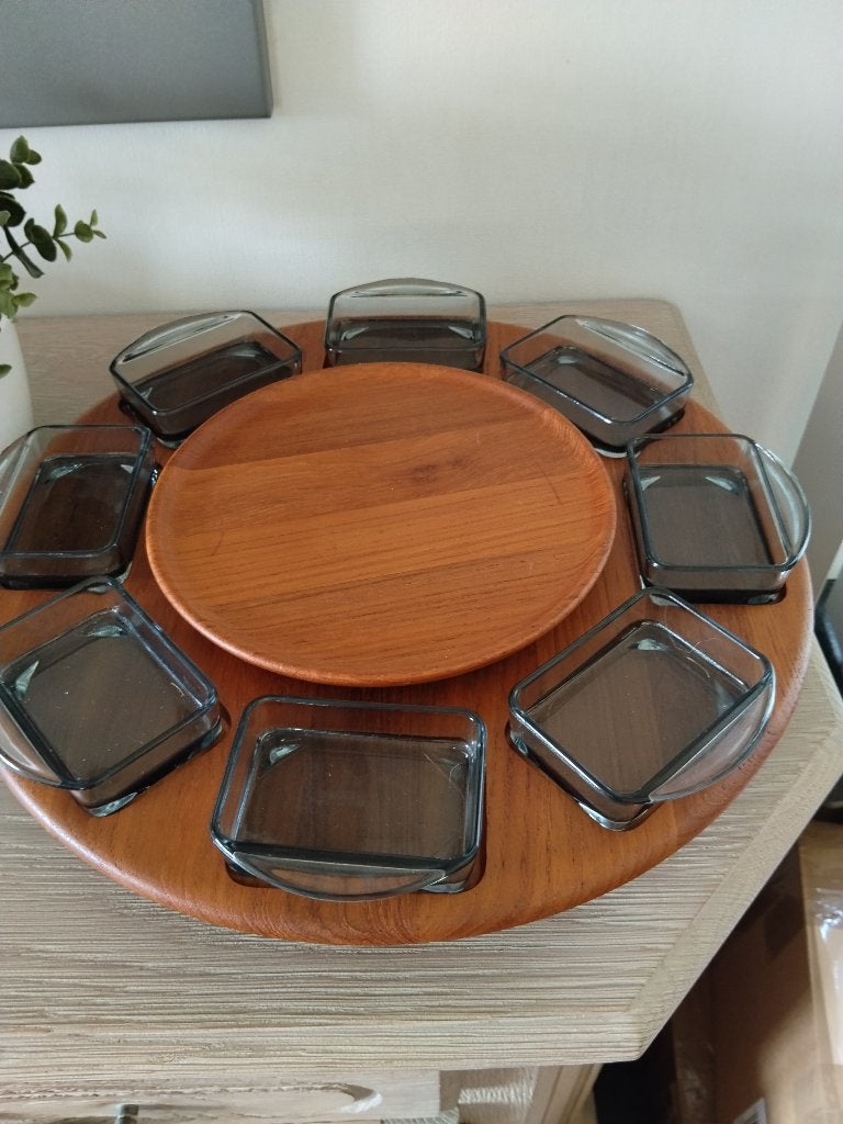 vintage,  mid-century Deens design,draaiplateau Jaren ’60, Ophalen of Verzenden