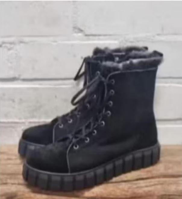 Deabused - Warme leren boots maat 40 - Nieuw €159, Deabused, Zwart, Lage of Enkellaarzen, Nieuw