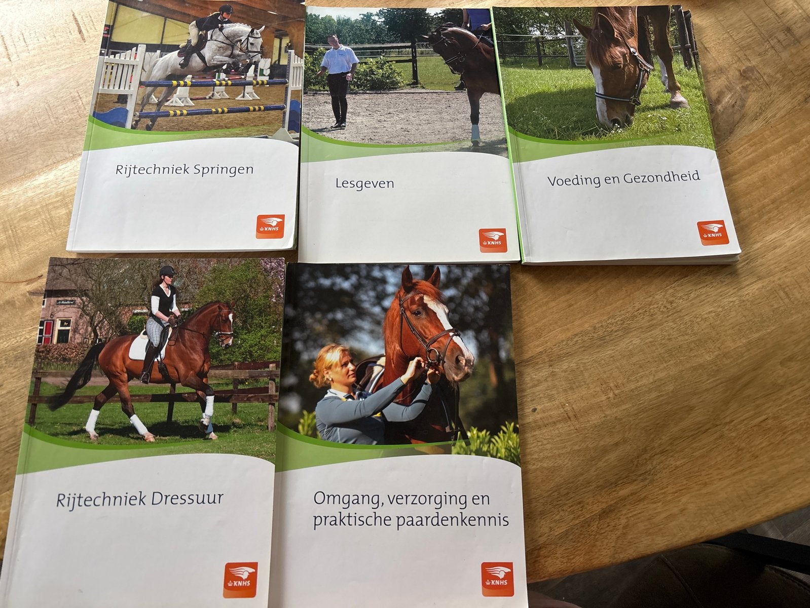 KNHS Paardenboeken: Rijtechniek, Verzorging, Voeding, Ophalen, Zo goed als nieuw, Overige niveaus
