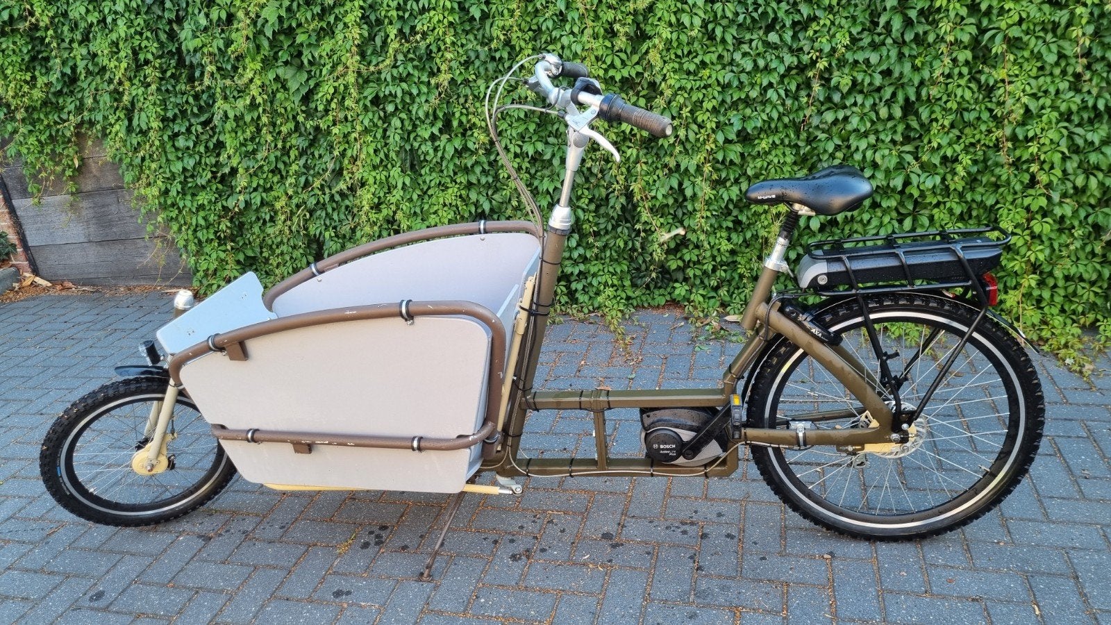Elektrische Bakfiets -  Gazelle eigenbouw., Gebruikt, Goederen, Elektrisch, Ophalen of Verzenden