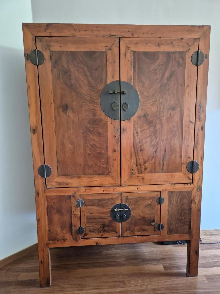 massief houten chinese kast, Ophalen