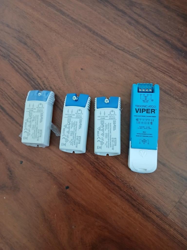 Elektronische transformatoren (3x Zamel, 1x Tridonic), Ophalen of Verzenden, Nieuw