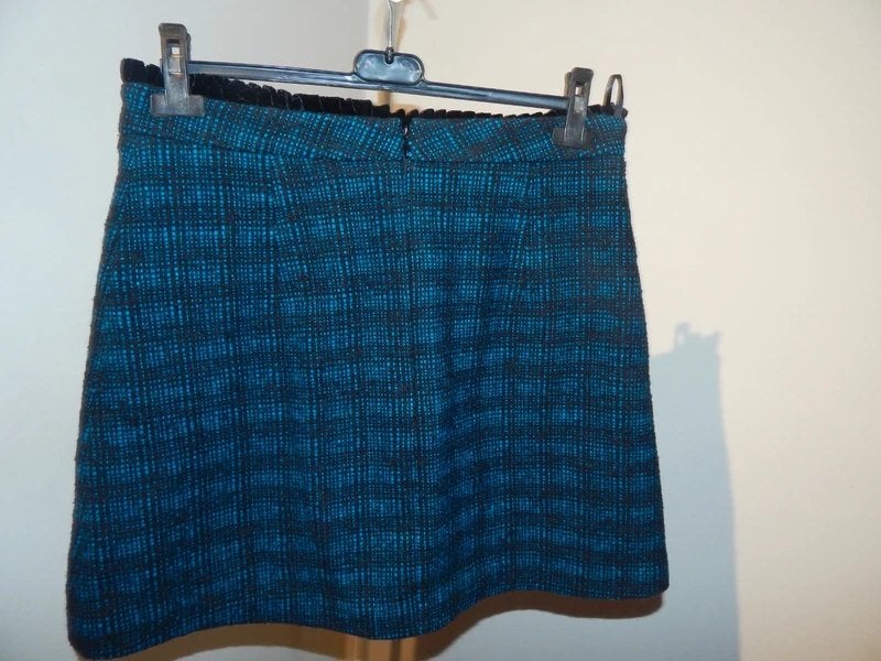 Manoush deels wollen rok mooie kleuren sier randje 40, Maat 38/40 (M), Manoush, Zo goed als nieuw, Boven de knie