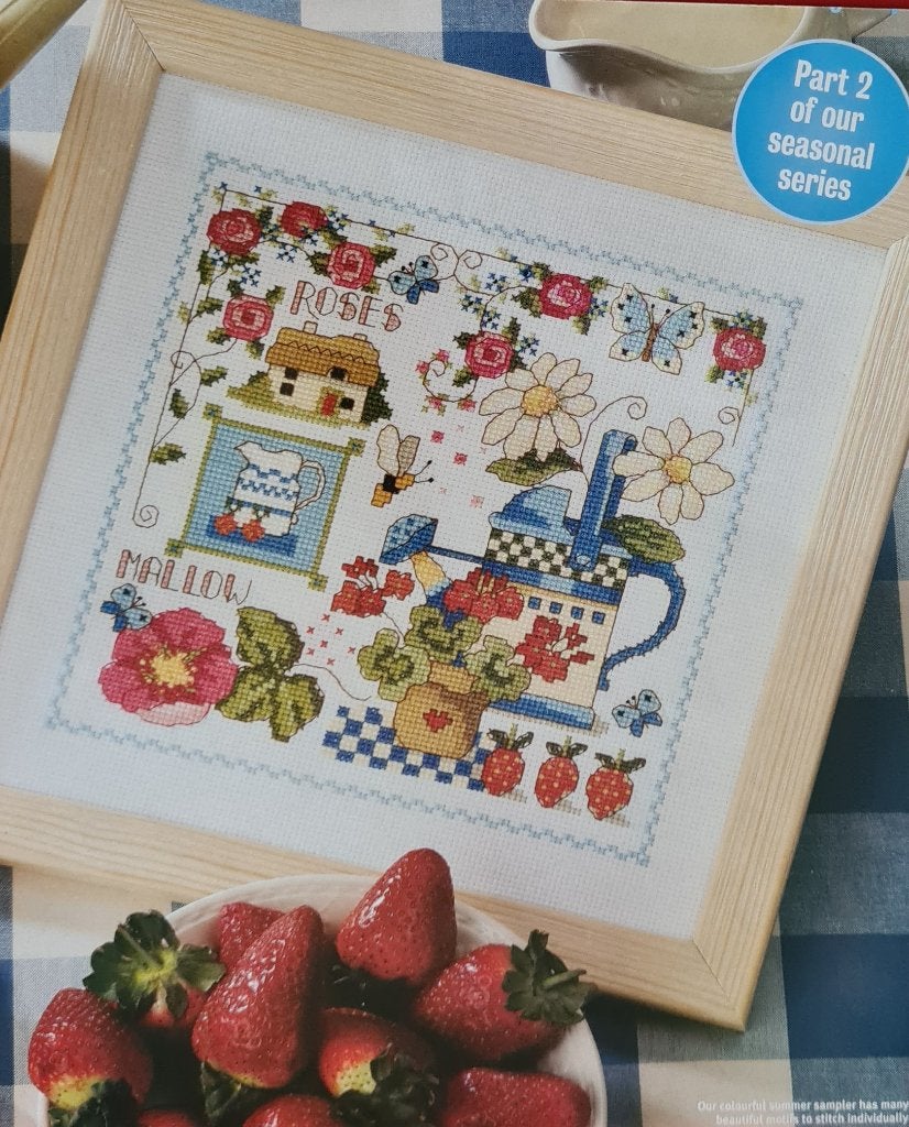 Borduurpatroon Summer Days, + 2 patronen oa rozen,vlinders, Ophalen, Nieuw, Handborduren, Patroon