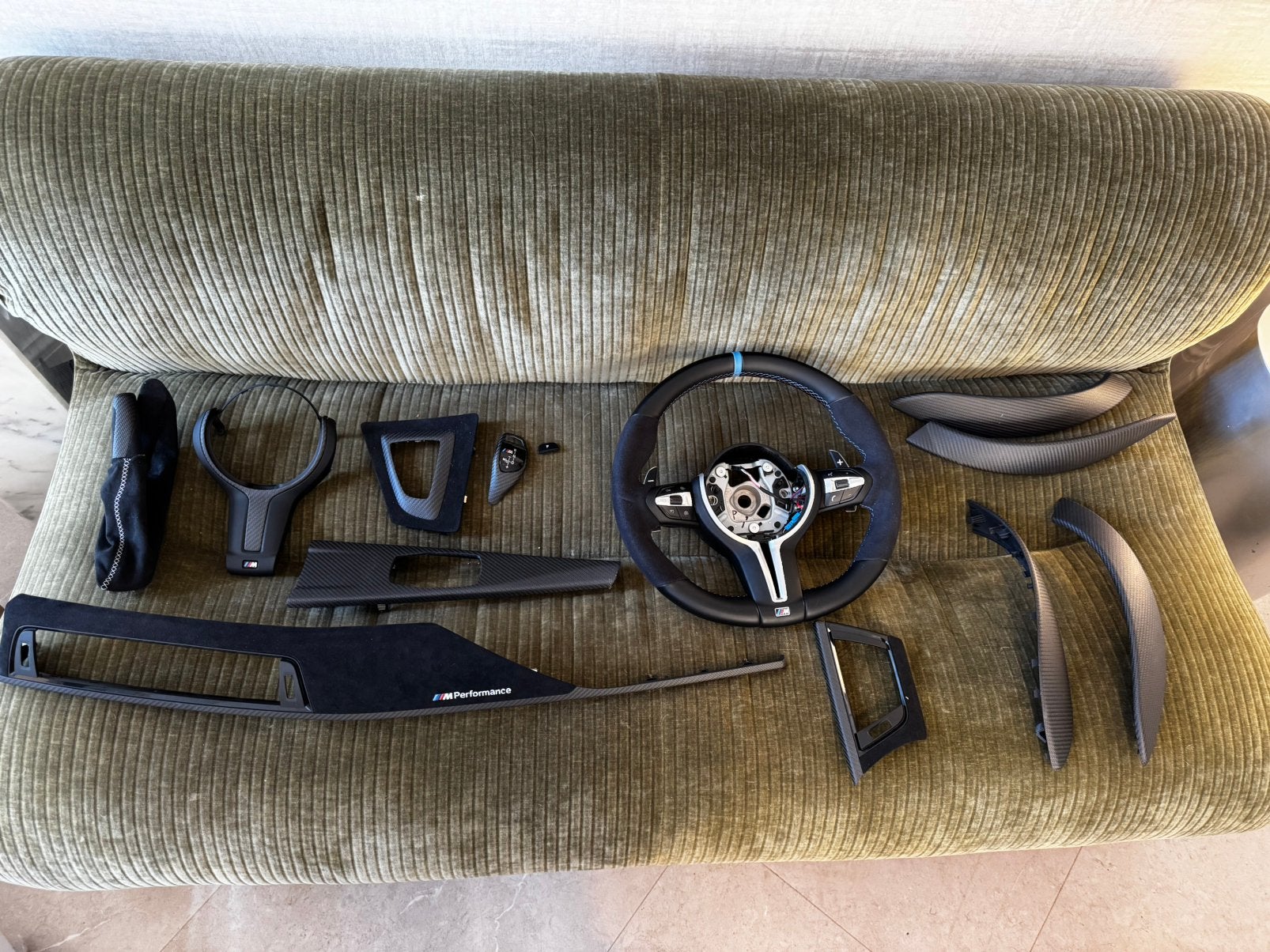 Volledige Carbon Alcantara interieur incl stuur BMW 3-serie, Auto-onderdelen, Ophalen, Gebruikt, BMW