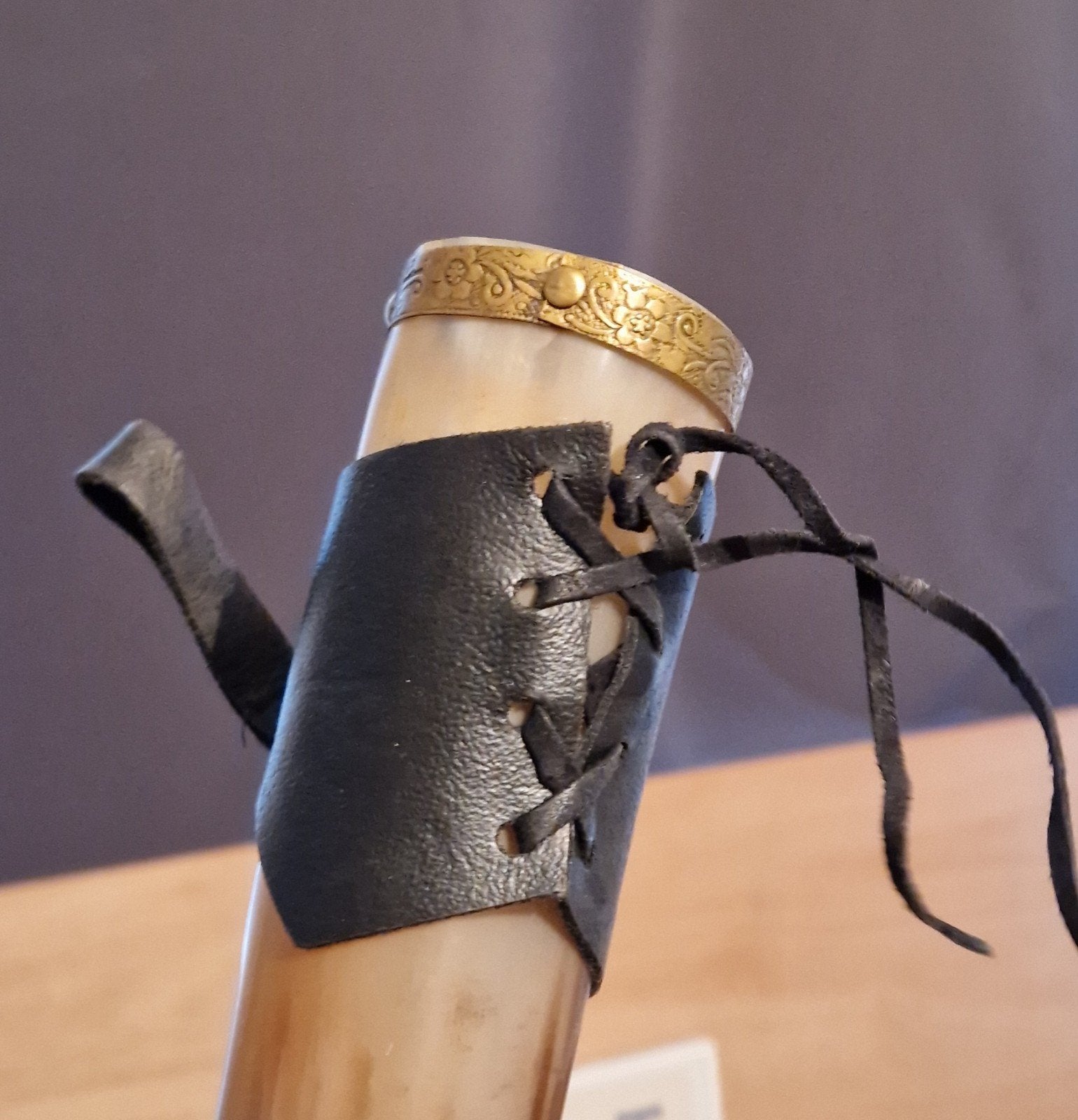 Viking Drinkhoorn met Houder - Perfect voor LARP, Ophalen of Verzenden
