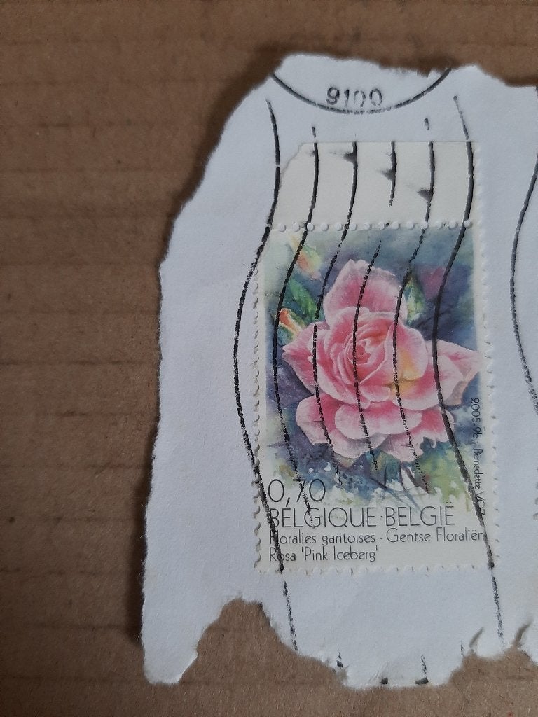 Belgie bloem roos, Postzegels en Munten, Postzegels | Europa | België, Verzenden, Gestempeld