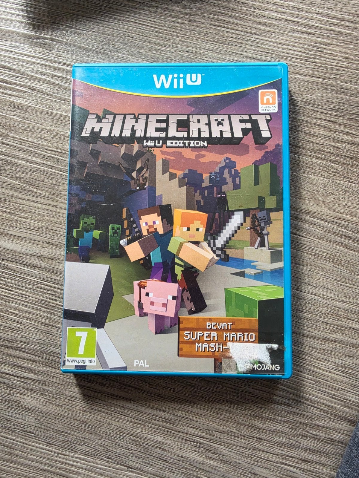 Minecraft Wii U Edition - Inclusief Super Mario Mash-Up, Spelcomputers en Games, 1 speler, Ophalen of Verzenden, Zo goed als nieuw