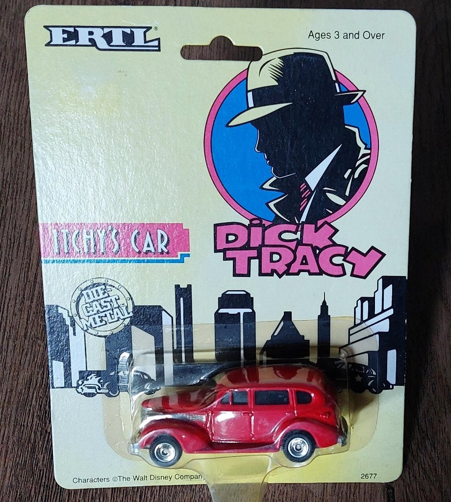 ERTL - Dick Tracy - Tracy's Car (rood), Ophalen of Verzenden, Nieuw, Auto