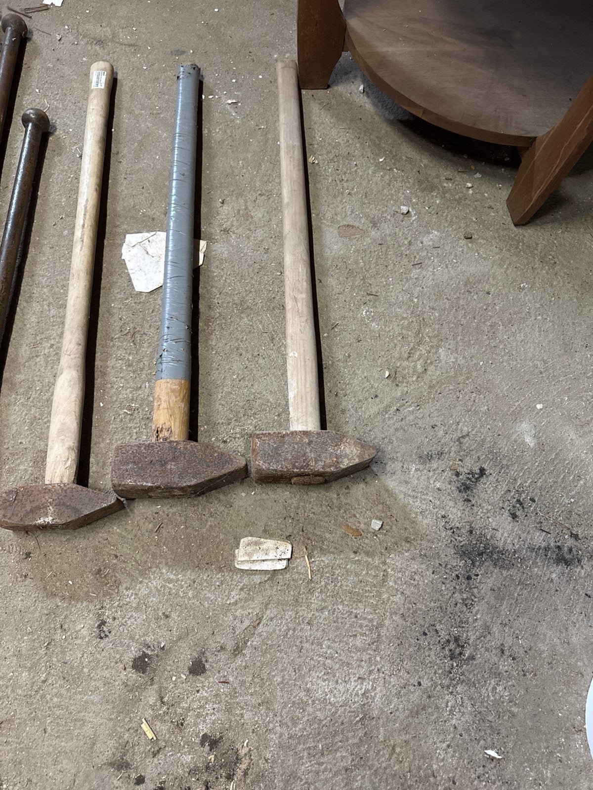 Voorhamer 90 cm lang, Doe-het-zelf en Verbouw, Gereedschap | Handgereedschap, Ophalen, Gebruikt, Hamer