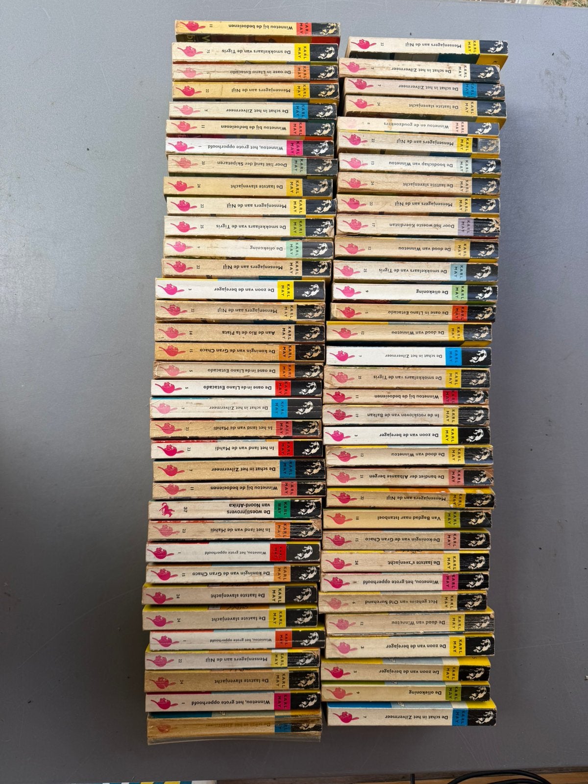 68 Karl May Pockets - Grote collectie avonturenboeken, Ophalen of Verzenden, Gelezen, Nederland