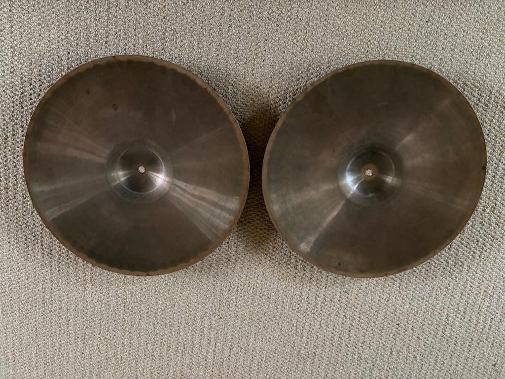 Paiste Giant Beat Hihat 15" Black Label uit 1973, Muziek en Instrumenten, Percussie, Gebruikt, Overige soorten, Ophalen of Verzenden