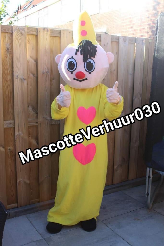 Bumba clown huren mascotte pak acteur verjaardag feest, Ophalen